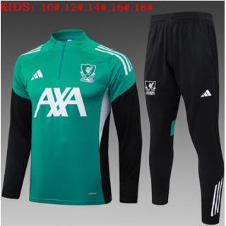 Chándal Liverpool 2025/26 (Green with Black) - NIÑOS